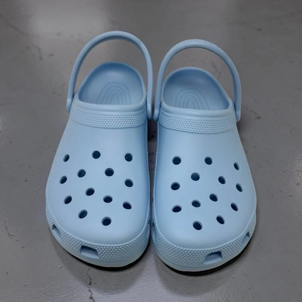 Crocs Classic Clog Men Size 13 Light Blue Slip On (Moon Jelly/Blue Calcite) NWT